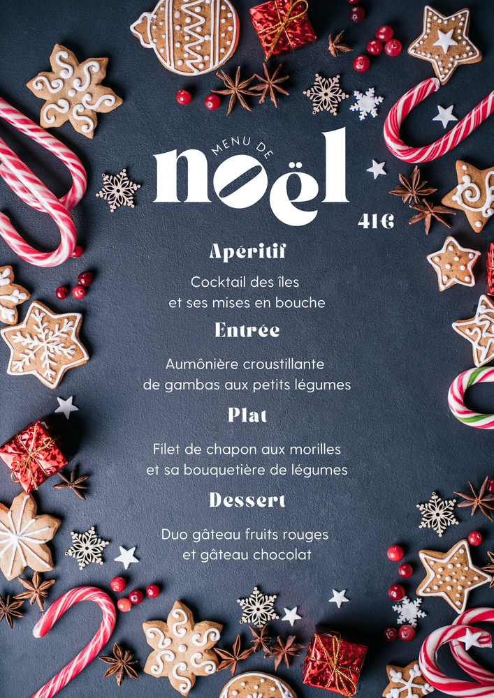 Menu noël 2024